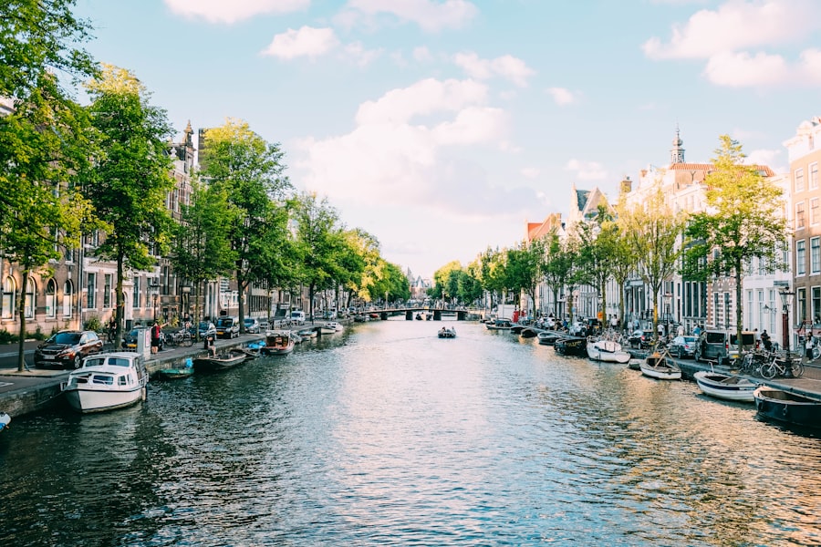 Amsterdam canal — bespoke European chauffeur route from London, Brussels Vienna Lisbon FFGR London